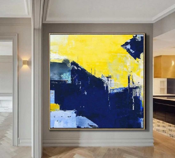 Dining Blue Office Entryway Abstract Canvas Artwork DEV75 Dining Blue Office Entryway Abstract Canvas Artwork DEV75