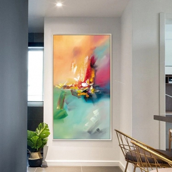 White Oversized Days Entryway Abstract Canvas Artwork IYN08 White Oversized Days Entryway Abstract Canvas Artwork IYN08