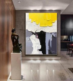 Living Handmade Modern Your Knife Abstract Canvas Artwork CE9UH
