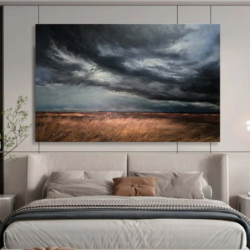 Inviting Landscape Abstract - scandinavian neutral wall art for home
