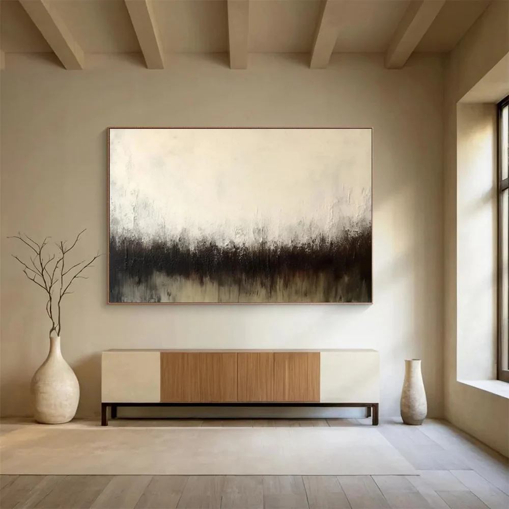 Lit Original Hand-painted Scenic Bold Study Abstract Canvas Wall Art J2M9O