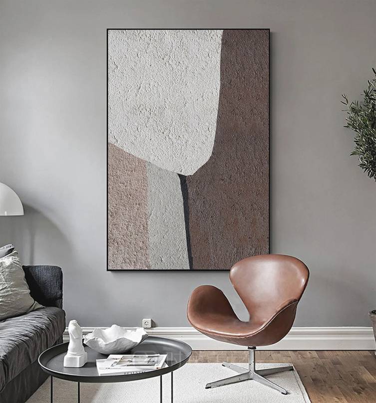 Your Original Room Neutral Hallway Abstract Canvas Artwork JX00E