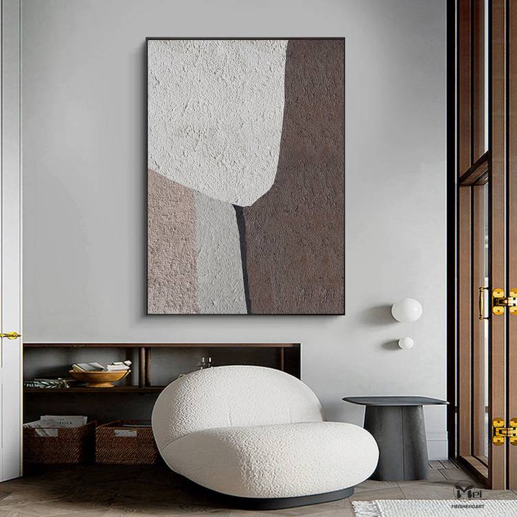 Your Original Room Neutral Hallway Abstract Canvas Artwork JX00E