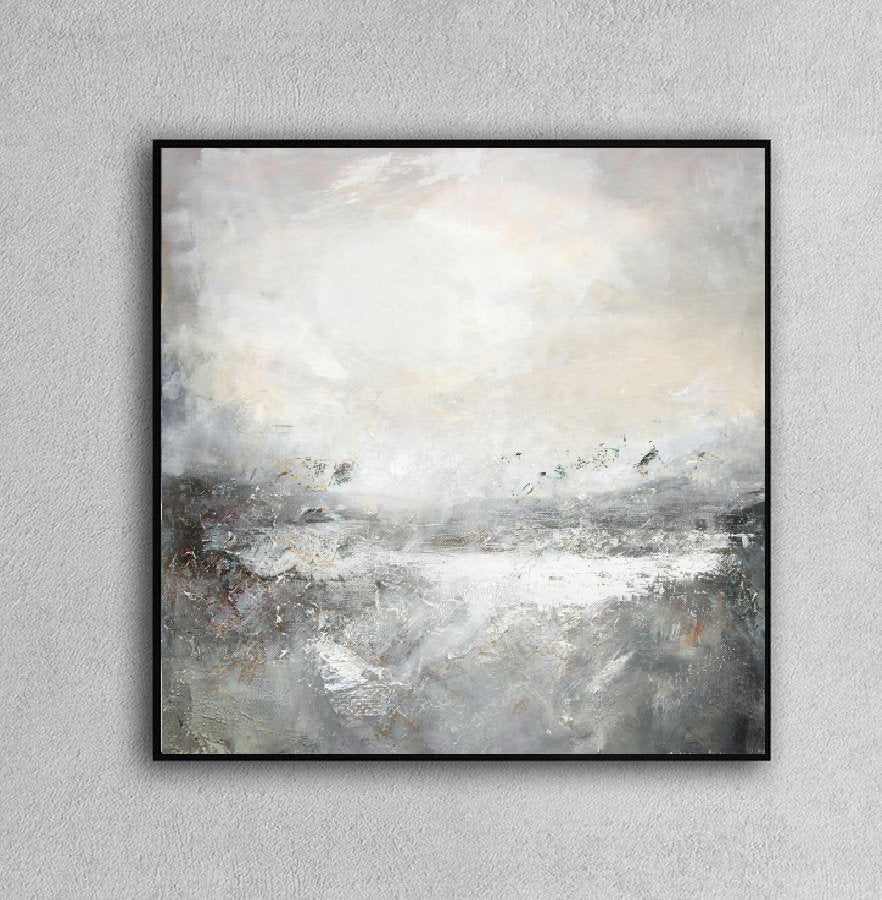 Not Original Handmade Coastal Dining Abstract Canvas Wall Art 7NWY3