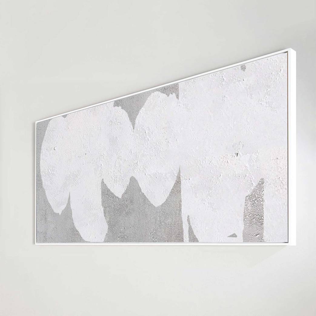 Canvas Handmade Original Minimalism Gray White Abstract Canvas Artwork 5CIA2