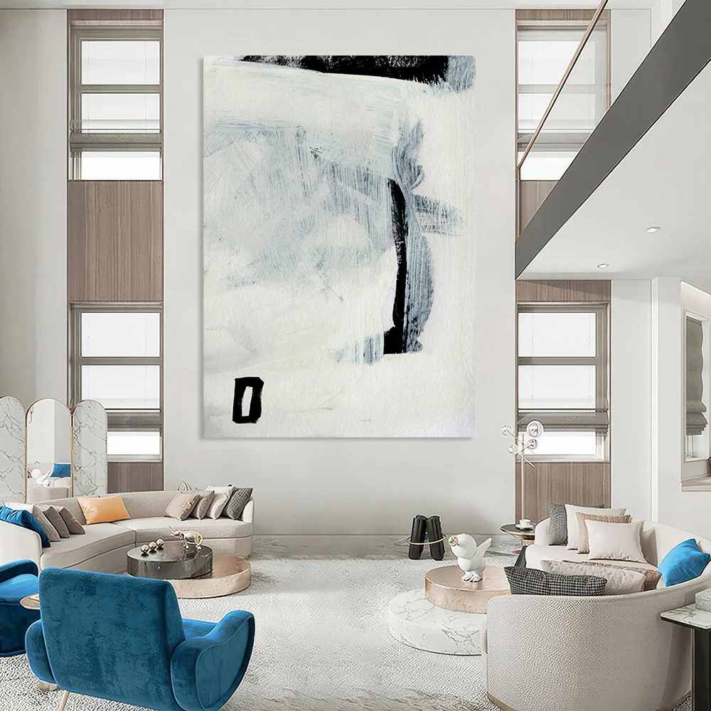 Zen Handmade Black Minimal Wall Artwork 5Q4X0