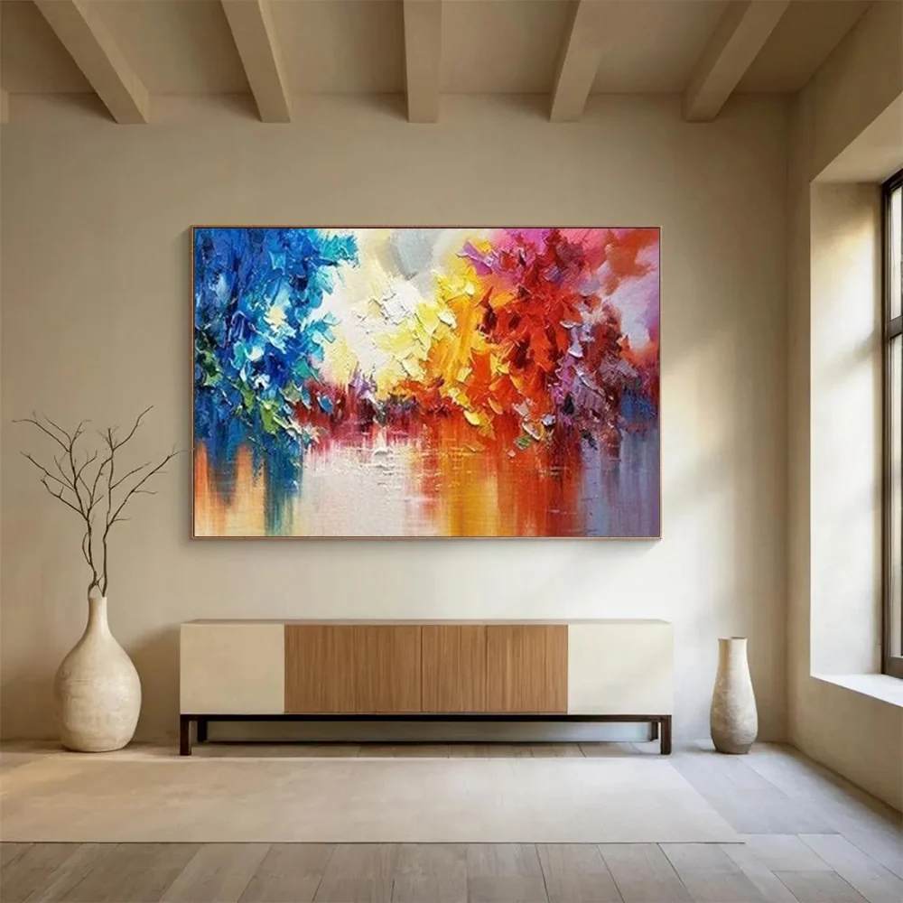 Forest Handmade Abstract Extra Large Wall Art for Office 7SGPC