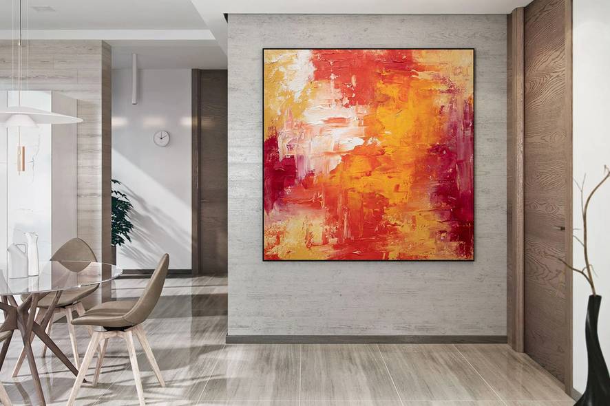 White Original Hallway Are Days Abstract Canvas Artwork 91DFP