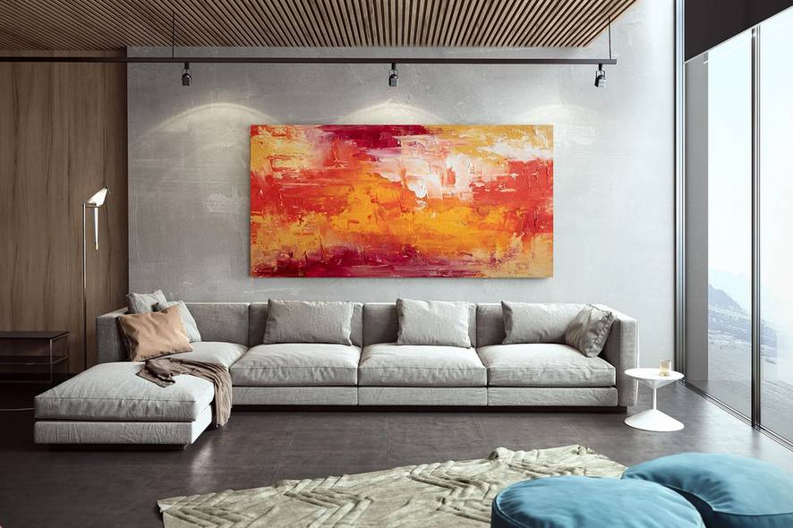 White Original Hallway Are Days Abstract Canvas Artwork 91DFP