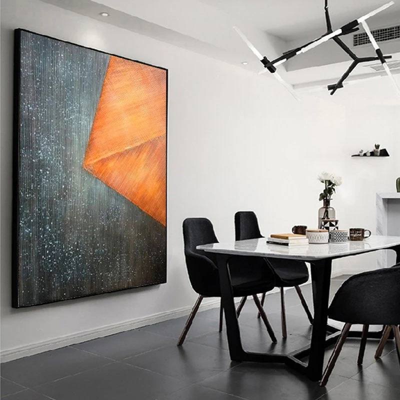 Grey Original Hand-painted Contemporary Abstract Canvas Wall Art 61IWS