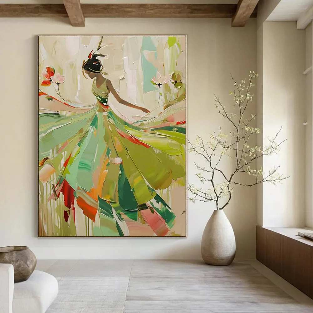Elegant Hand-Painted Colors fine art for gallery wall