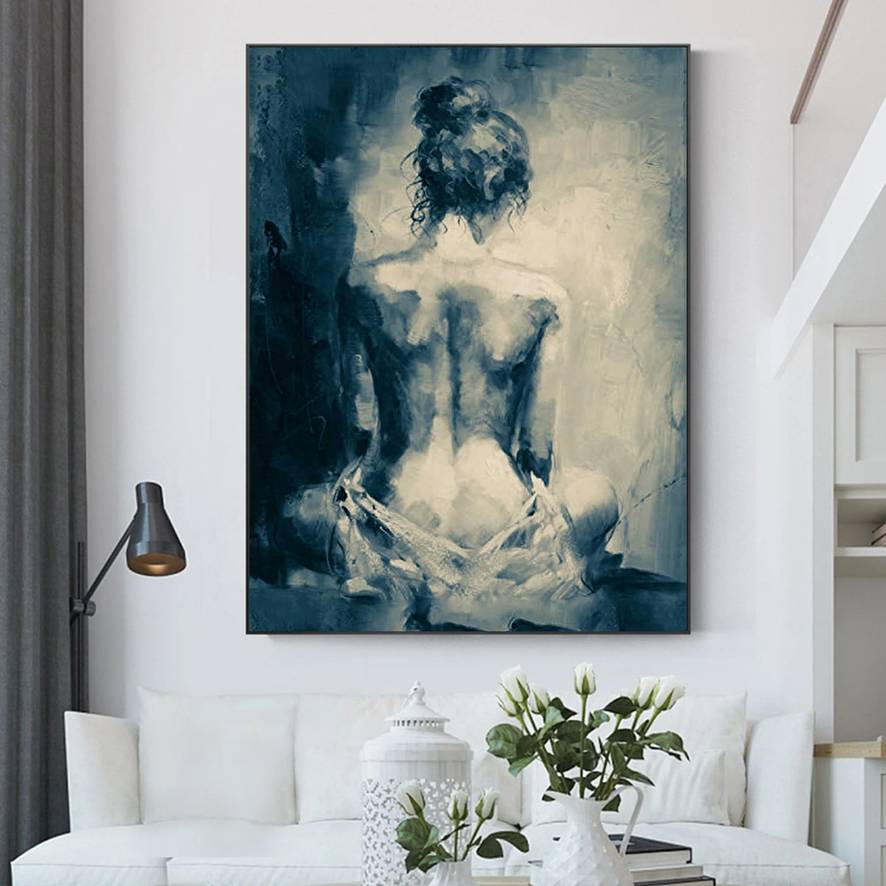 Hallway Hand-Painted Office fine art for luxury hotel decor
