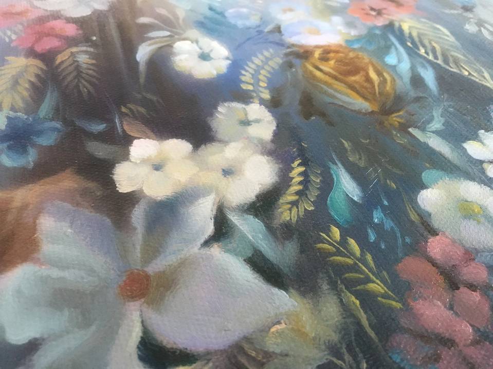 Women Hand-Painted Oversized large art for open concept living