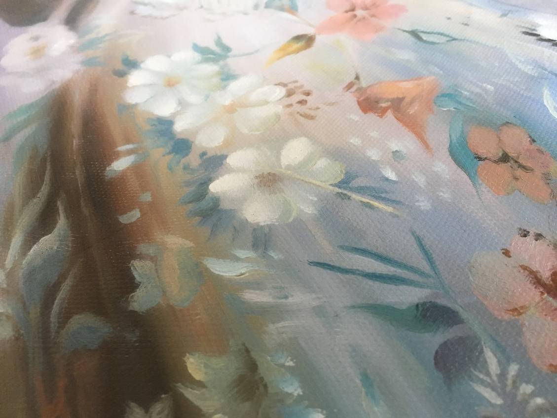 Women Hand-Painted Oversized fine art for luxury hotel decor