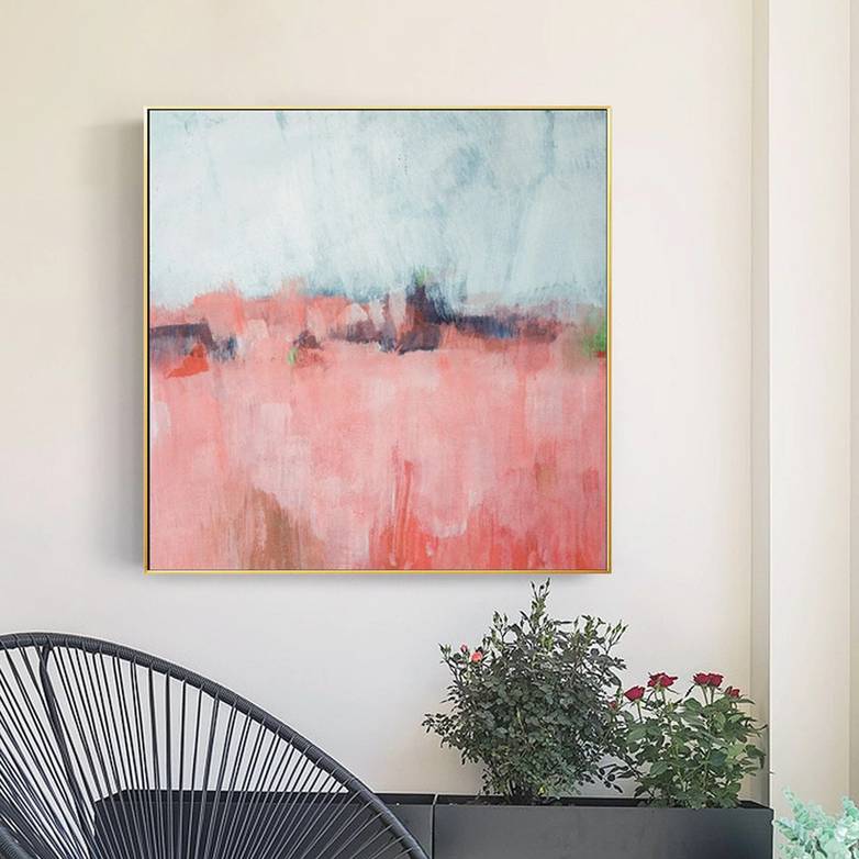 Your Modern Blue hand-painted custom canvas art